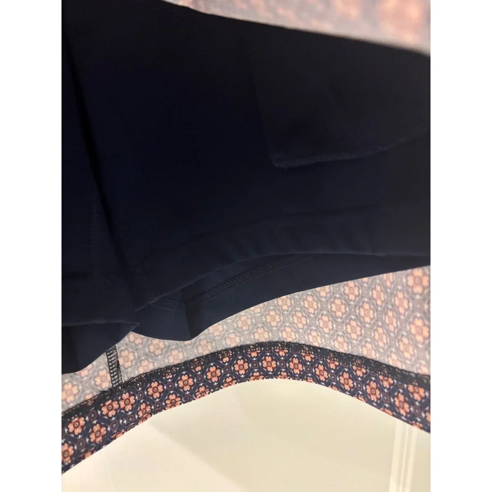 Walter Hagen Womens M P11 17 Sculpt Skort Foulard Ether Navy Peach WGH17460P NWT